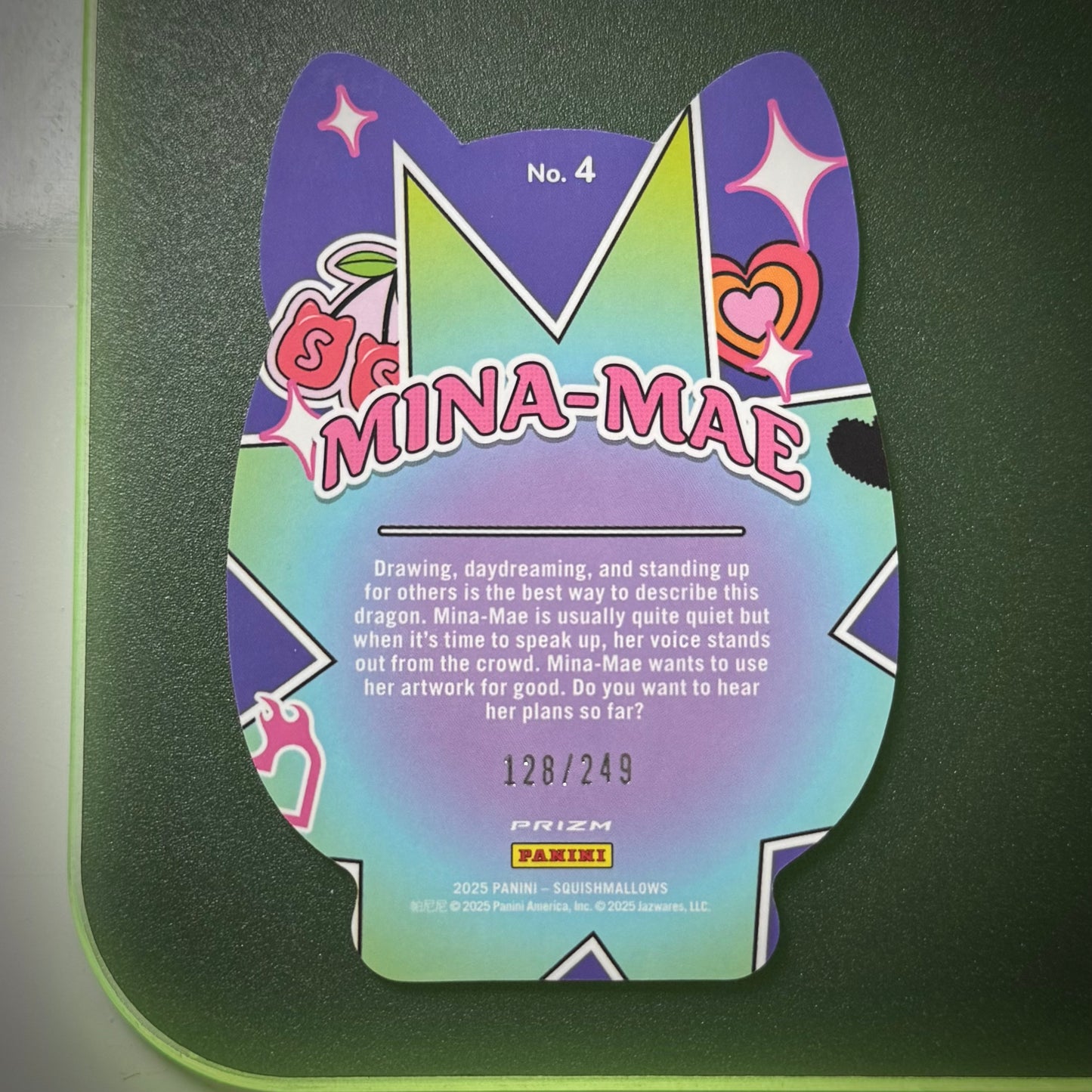 “Mina-Mae” Serialized #128/249 Insert card